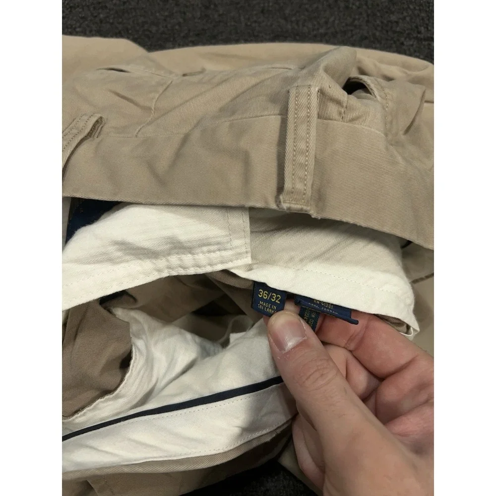 Polo Ralph Lauren Stretch Classic Fit Chino Pants Men's 36x32 (Fits 36x30) Beige